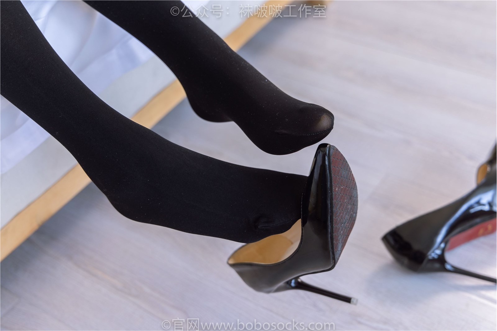 NO.090 Sweet Pea - high heels, thick black silk(66)